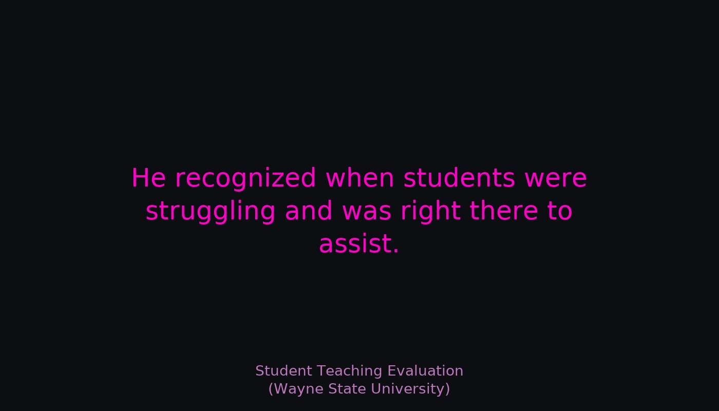 Student teaching evaluation 13