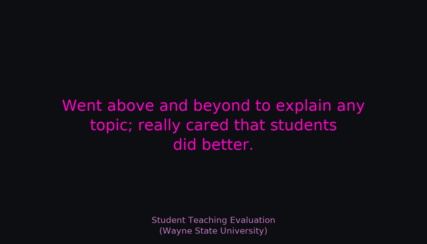 Student teaching evaluation 16
